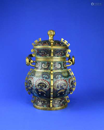 A Chinese Cloisonné Pot