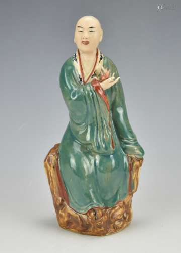 Chinese Porcelain Monk /Zhu Yong Ji Mark