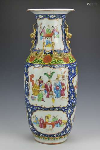 Large Chinese Canton Glazed Vase,19th C.