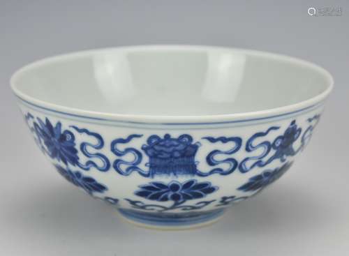 An Imperial Blue and White Bowl, Guangxv Period