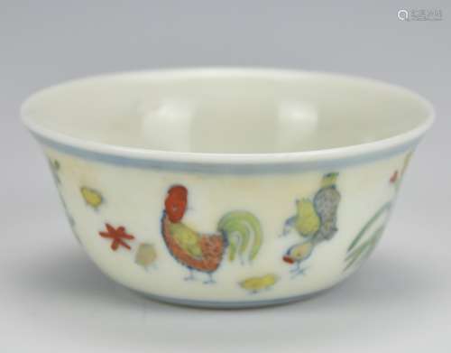 A Chinese Chicken Cup w/ Chenghua Mark