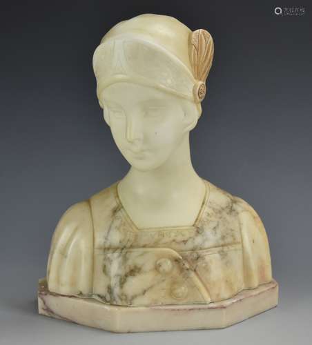 A Marble Bust of a Flapper