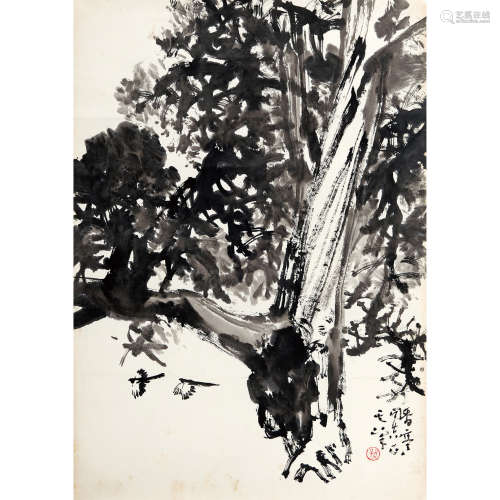 孙其峰 （b.1920） 双喜 纸本水墨 镜心