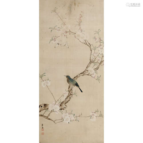 居廉 （1828-1904） 花鸟 绢本设色 镜心