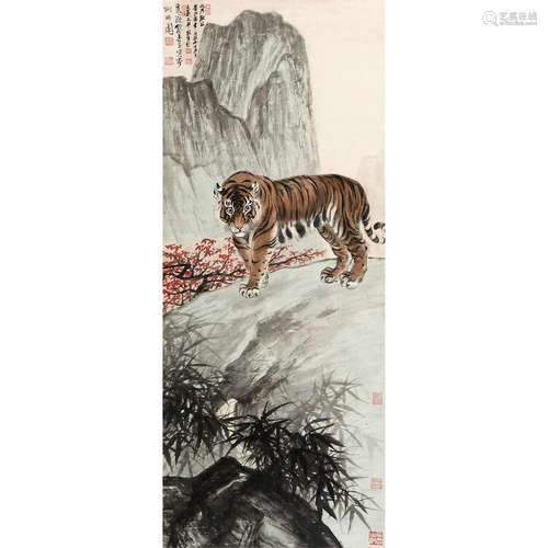 张善孖 （1882-1940） 虎 纸本设色 立轴