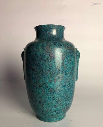 A ROBIN'S EGG BLUE-GLAZED MOONFLASK.MARK OF YONGZHENG