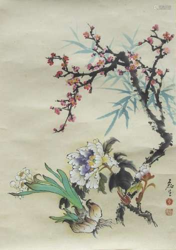 HUANG LEISHEN (1928-2011), FLOWER