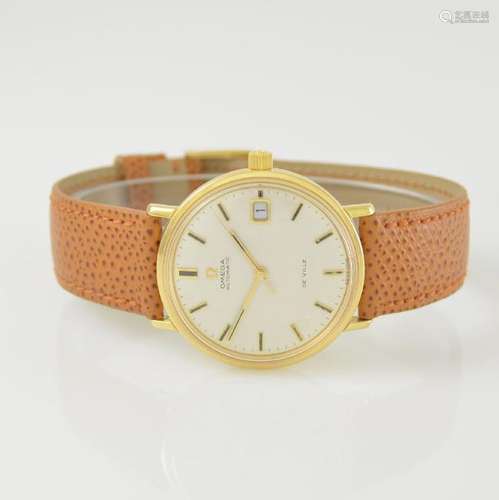 OMEGA gents wristwatch series De Ville in 18k yellow