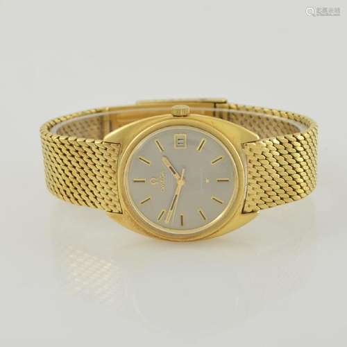 OMEGA rare 18k yellow gold gents wristwatch