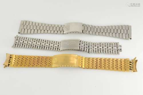 Set consisting of 3 stainless steel watch bracelets