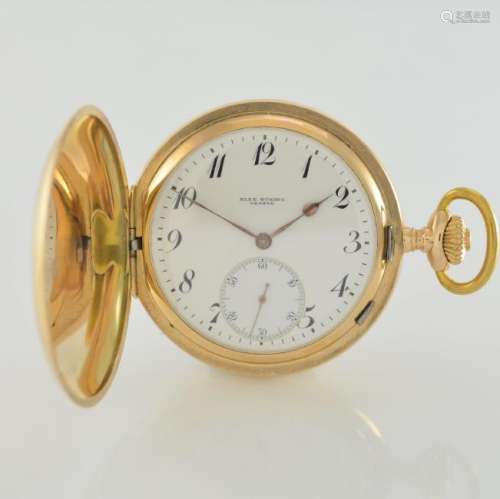 A. HÜNING Geneve 14k gold pocket watch