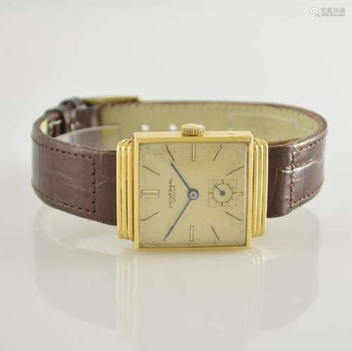 UNIVERSAL GENEVE 18k yellow gold square gents