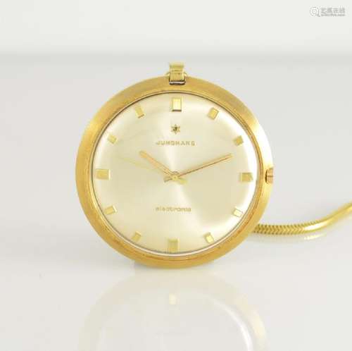 JUNGHANS Electronic 14k gold pocket watch