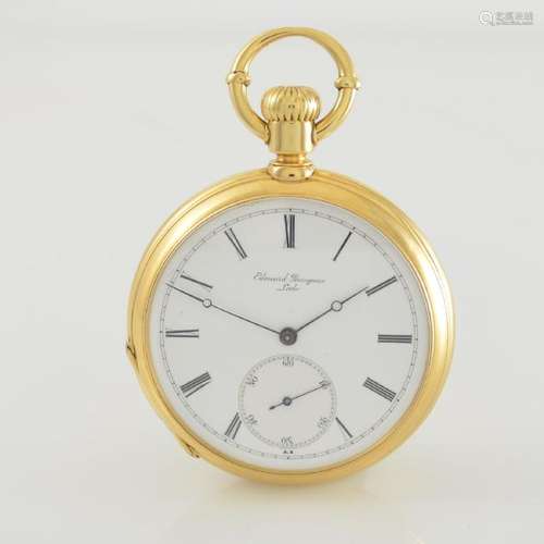 EDOUARD PERREGAUX rare, 18k gold pocket watch