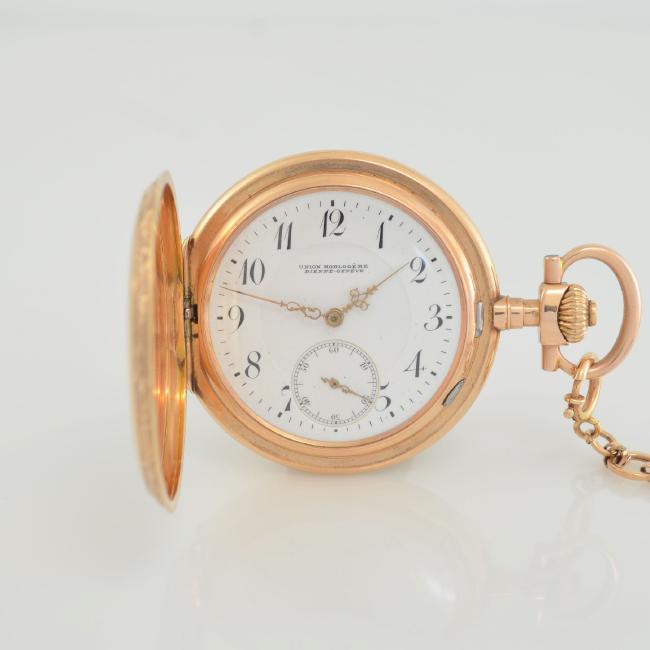 union horlogere gold pocket watch