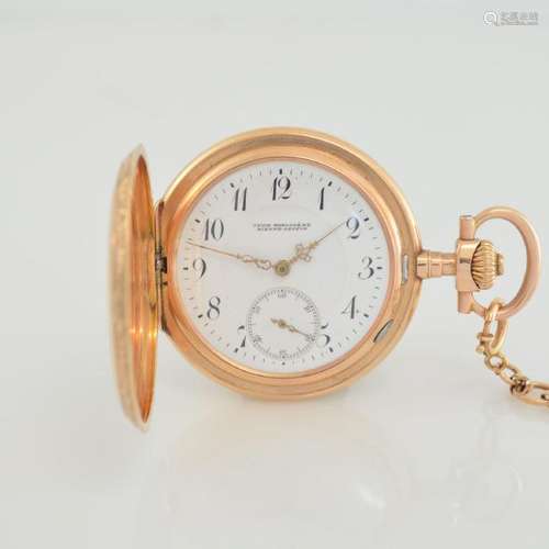 ALPINA/UNION HORLOGERE 14k gold pocket watch