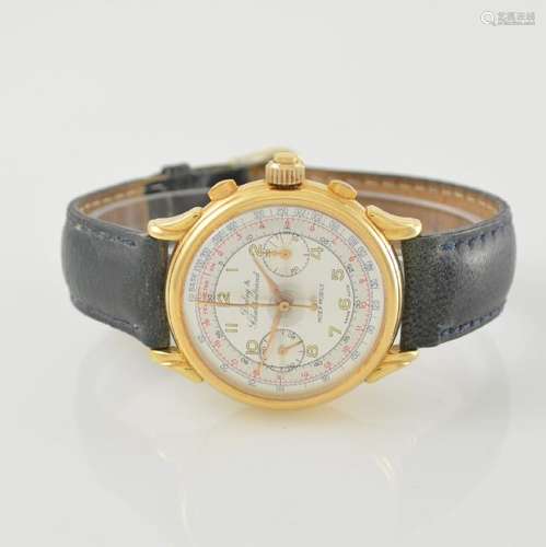 DUBEY & SCHALDENBRAND rare 18k yellow gold chronograph