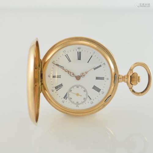 SYSTÈME GLASHUTTE 14k gold pocket watch