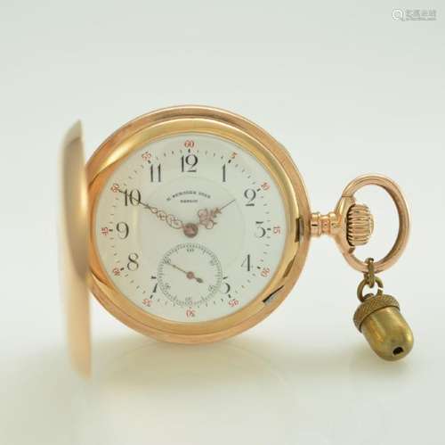 H. BERGNER SOHN Berlin/UNIKUM 14k gold pocket watch