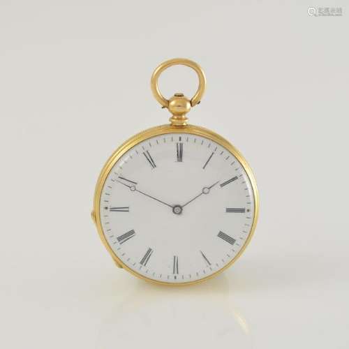 G.H MEYER/ Fc. ZEISLER Geneve 18k gold pocket watch