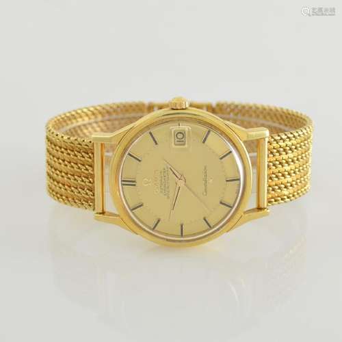 OMEGA 18k yellow gold gents wristwatch