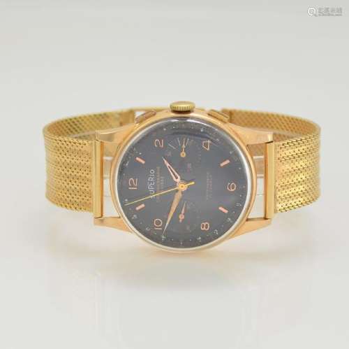 SUPERIO Chronographe Suisse 18k gold wristwatch