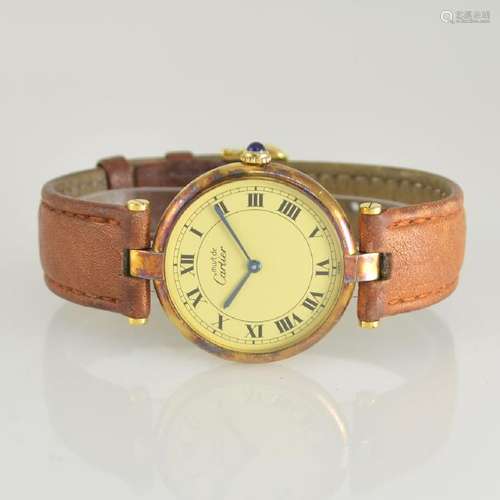 CARTIER ladies wristwatch Vermeil