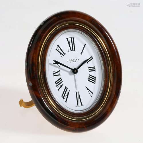 CARTIER Paris manual wound table alarm clock