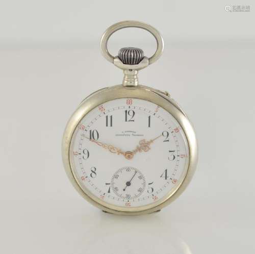 J. ASSMANN Glashütte open face pocket watch in silver