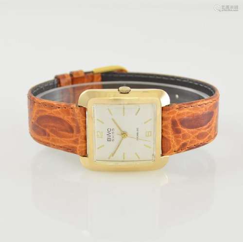 BWC manual wound 14k yellow gold gents wristwatch