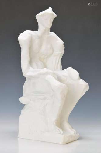 Sandro Chia, born 1946 Florenz, sitting, Porcelain