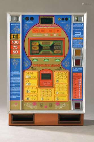 gaming machine Triomint gold, approx. 1980s, operation