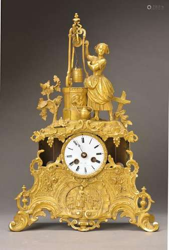 housing of a Pendulum clock, France around 1880