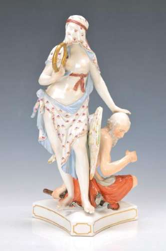 porcelain group, KPM Berlin, around 1890-1900,Chronos