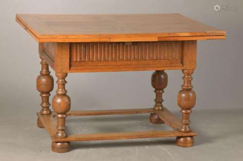 rural extending table, Hesse, around 1800, base oak