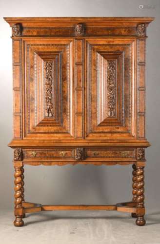 cupboard, after dutch model, around 1720, execution