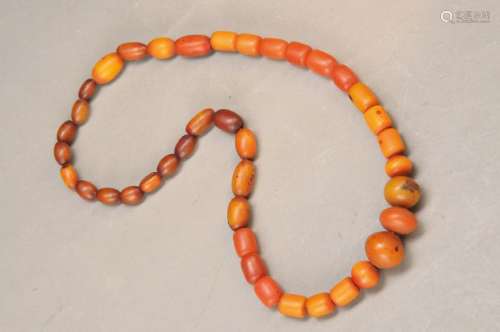 necklace of ambers, Cameroon, approx. 60-70 years old