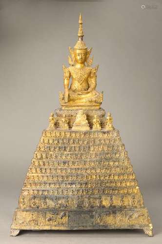 Large Buddha sculpture, Thailand, around 1880 -90,