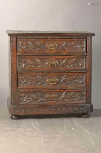 Small chest of drawers, probably Normandie, around 1900
