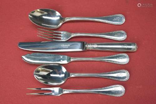 cutlery, Christofle, Paris, Model Malmaison, 120er