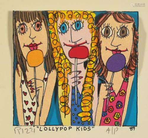 James Rizzi, 1950-2011, Lollypop Kids, 3D-