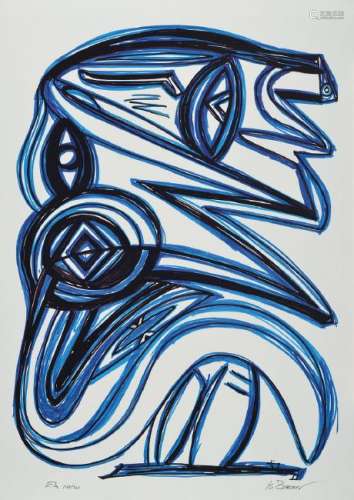 Zimcon, b. 1938, master student of A.R. Penck,here: