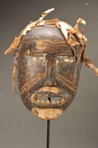 ancestor mask, Zaire, 60-70 years old, hardwood