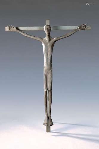 Contemporary artist, sculpture of the crucified