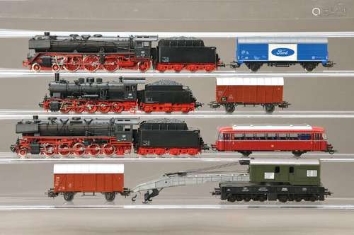 large lot of Märklin, gauge exactness H0, 1960s and