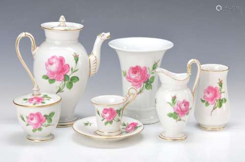 Mocha set, Meissen, 2.H.20.th. century, 2. choice