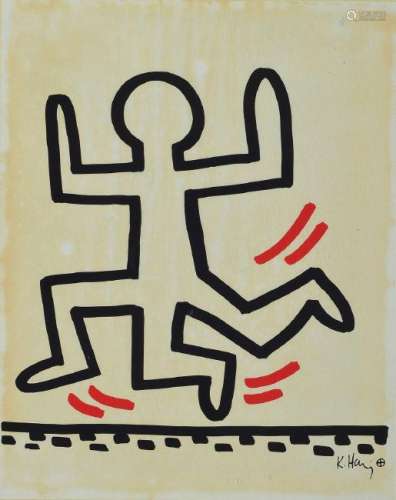 Keith Haring, 1958-1990, lithograph from the series