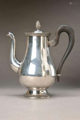 coffee pot, Christofle, Paris, 20th c., 200 silver