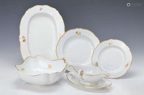 coffee set, Meissen, Neu Marseille, 20th c., Gold