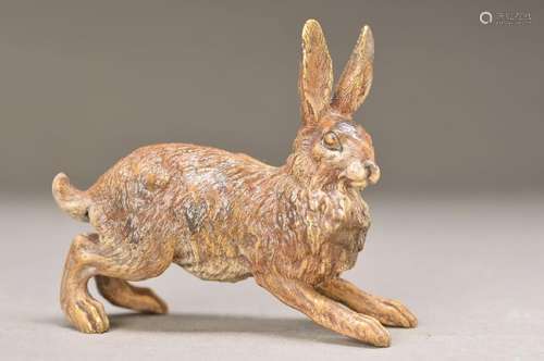 Vienna Bronze, 2.H.20.th. century, large rabbit